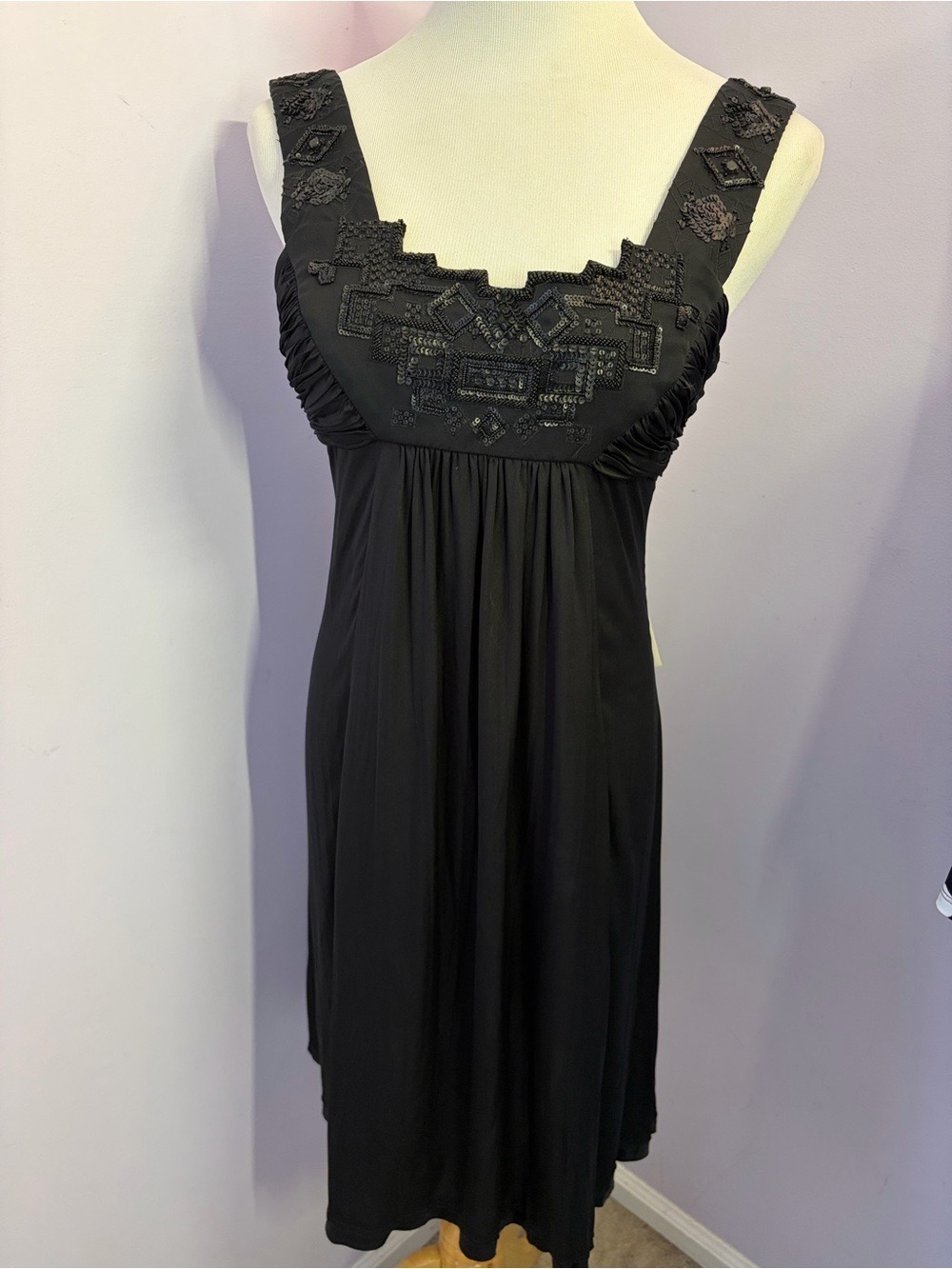 Ellie Tahari Silk Beads & Sequins Dress,NWT,Size XS